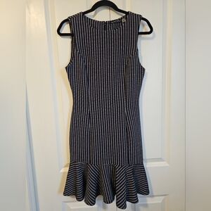 BLACK TAPE Dress Sleeveless  Body Shaping Black And White Sz Small